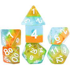 Sirius Dice Celestial: Ocean Dusk Poly 7 Set | Odin's Place