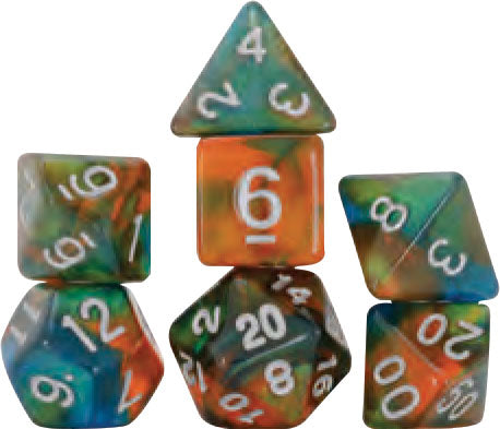 Sirius Dice Persimmon Punch Poly 7 Set | Odin's Place