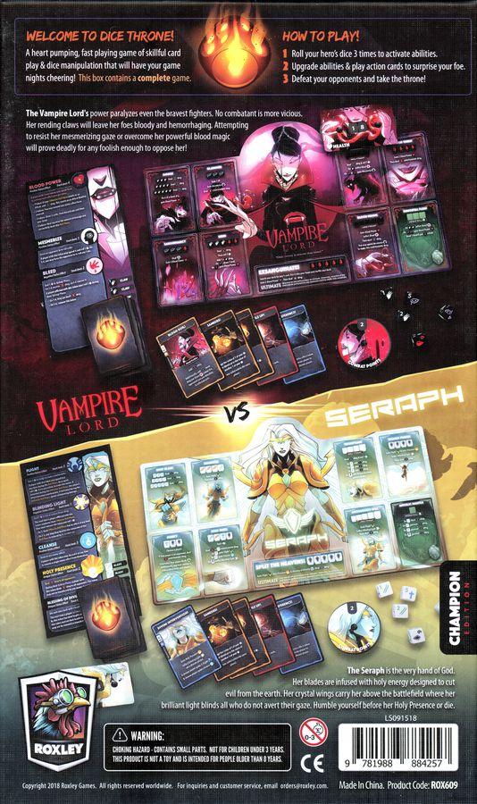 Dice Throne Season Two Seraph Vs Vampire Lord | Odin's Place