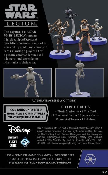 Star Wars Legion: Separatist Specialists | Odin's Place