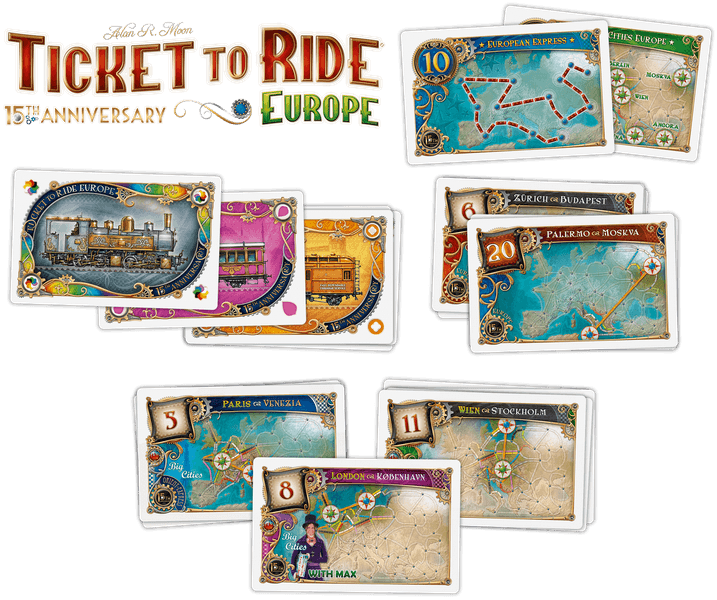 Ticket to Ride Europe 15th Anniversary Edition | Odin's Place