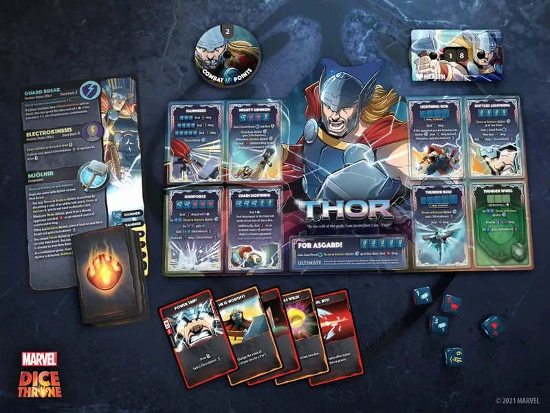 DICE THRONE: SEASON ONE: PYROMANCER VS SHADOW THIEF | Odin's Place