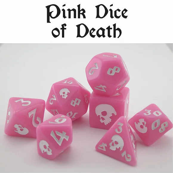Black Oak Workshop Dice of Death Poly 7 Set | Odin's Place