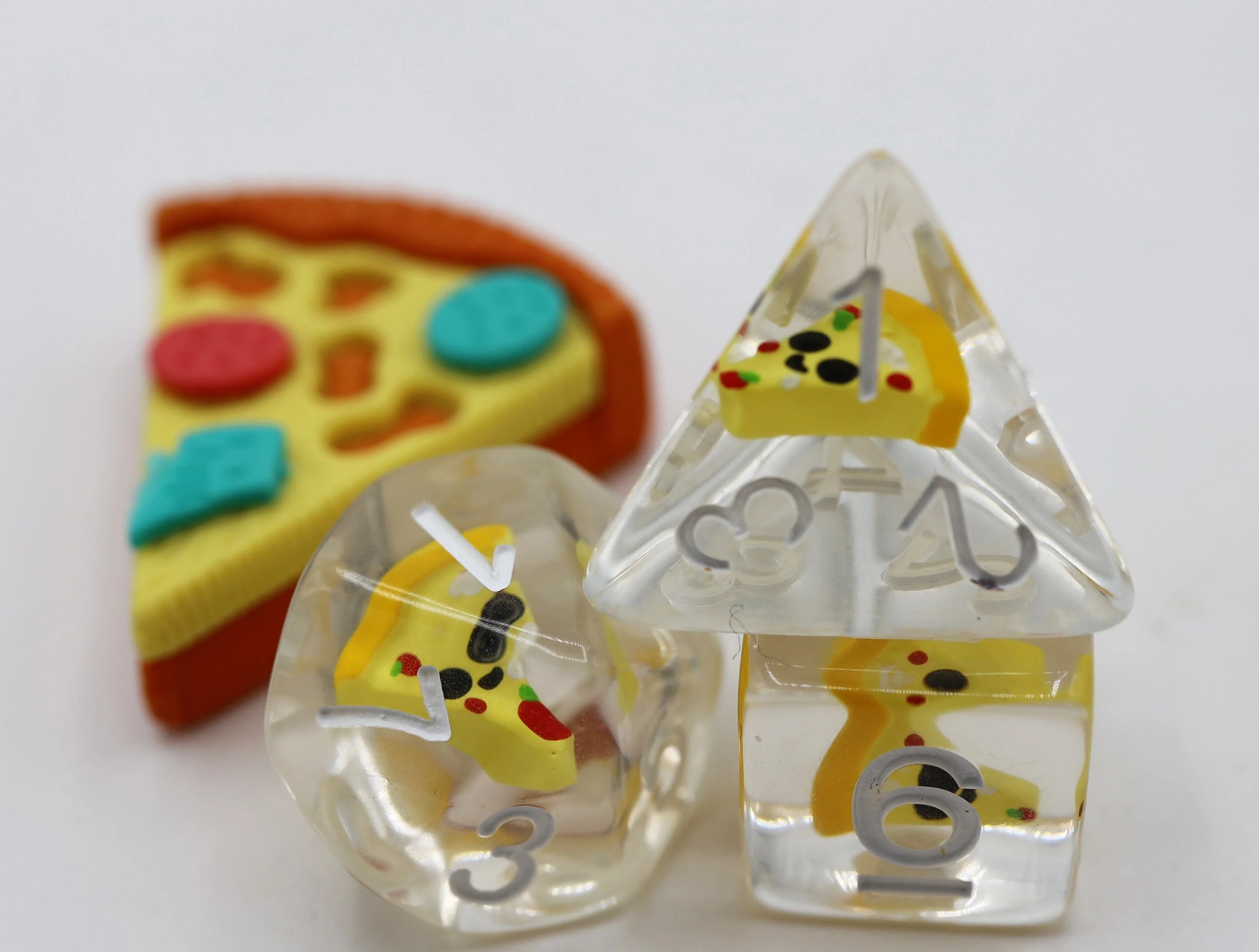 Foam Brain Pizza Poly 7 Dice Set | Odin's Place