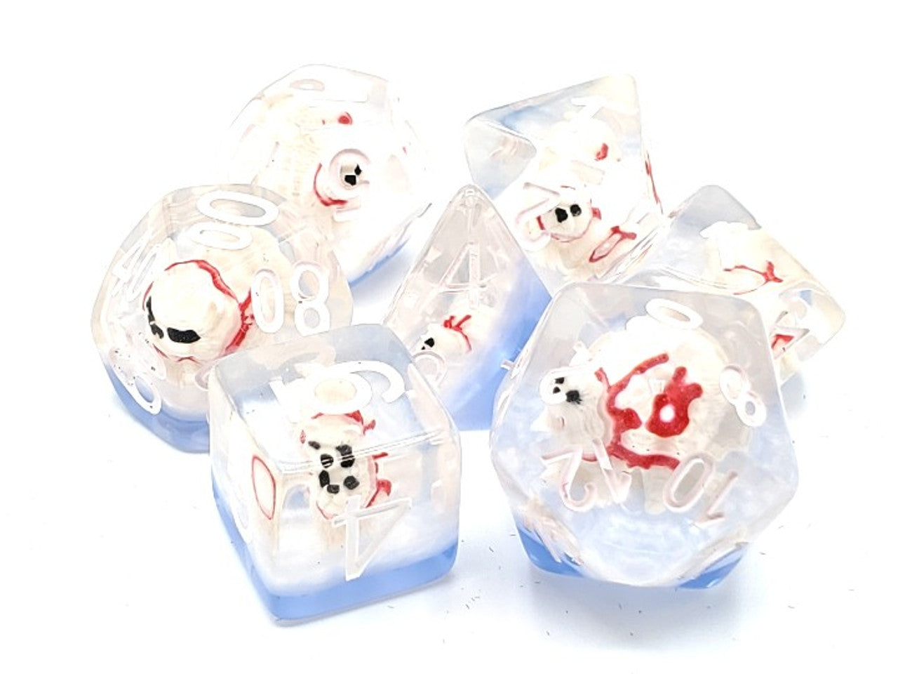 Old School Dice Animal Kingdom - Polar Bear Dive Poly 7 Set | Odin's Place