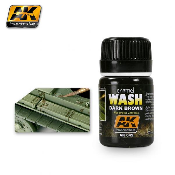 AK Interactive: Dark Brown Wash for Green Vehicles | Odin's Place