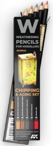 Weathering Pencils for Modelling: Chipping & Aging Set (5) | Odin's Place