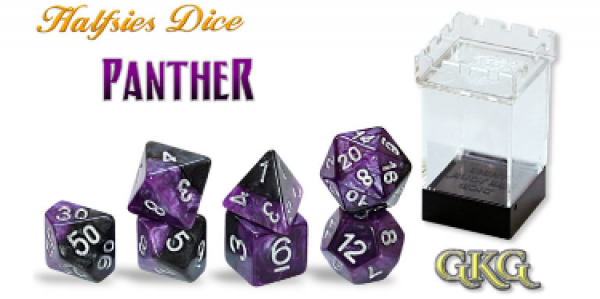 Halfsies Panther Purple Black Poly 7 Set | Odin's Place