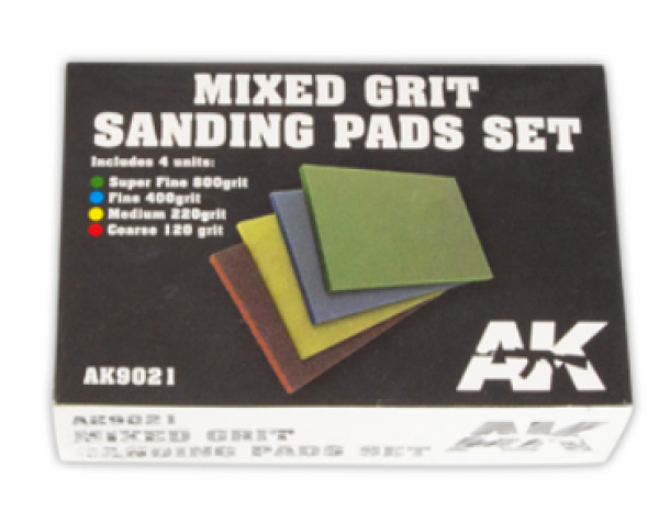 AK-Interactive: Mixed Grit Sanding Pads Set 800 grit (4) | Odin's Place