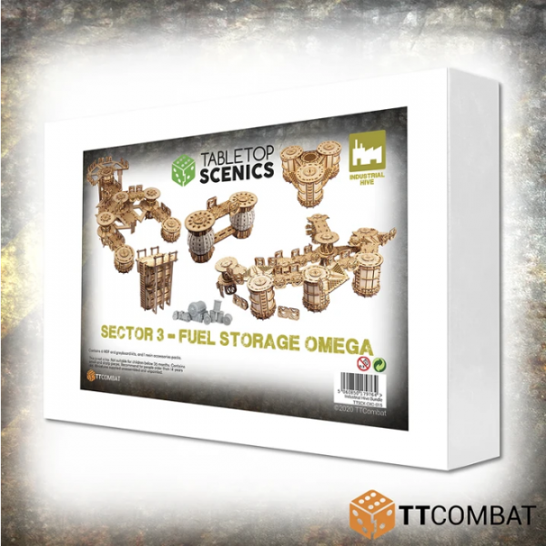 Tabletop Scenics: Sector 3 Fuel Storage Omega Set | Odin's Place