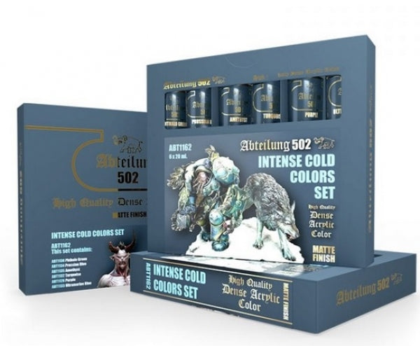 Abteilung 502: High Quality Dense Acrylic Colors - Intense Cold Colors Set | Odin's Place