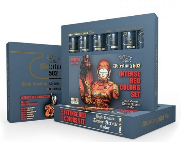Abteilung 502: Leather and Intense Reds Acrylic Colors Set | Odin's Place