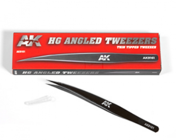 AK-Interactive: HG Angled Tweezers 01 (Thin Tipped) | Odin's Place