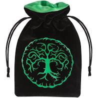 Q Workshop Forest Black and Green Dice Bag | Odin's Place