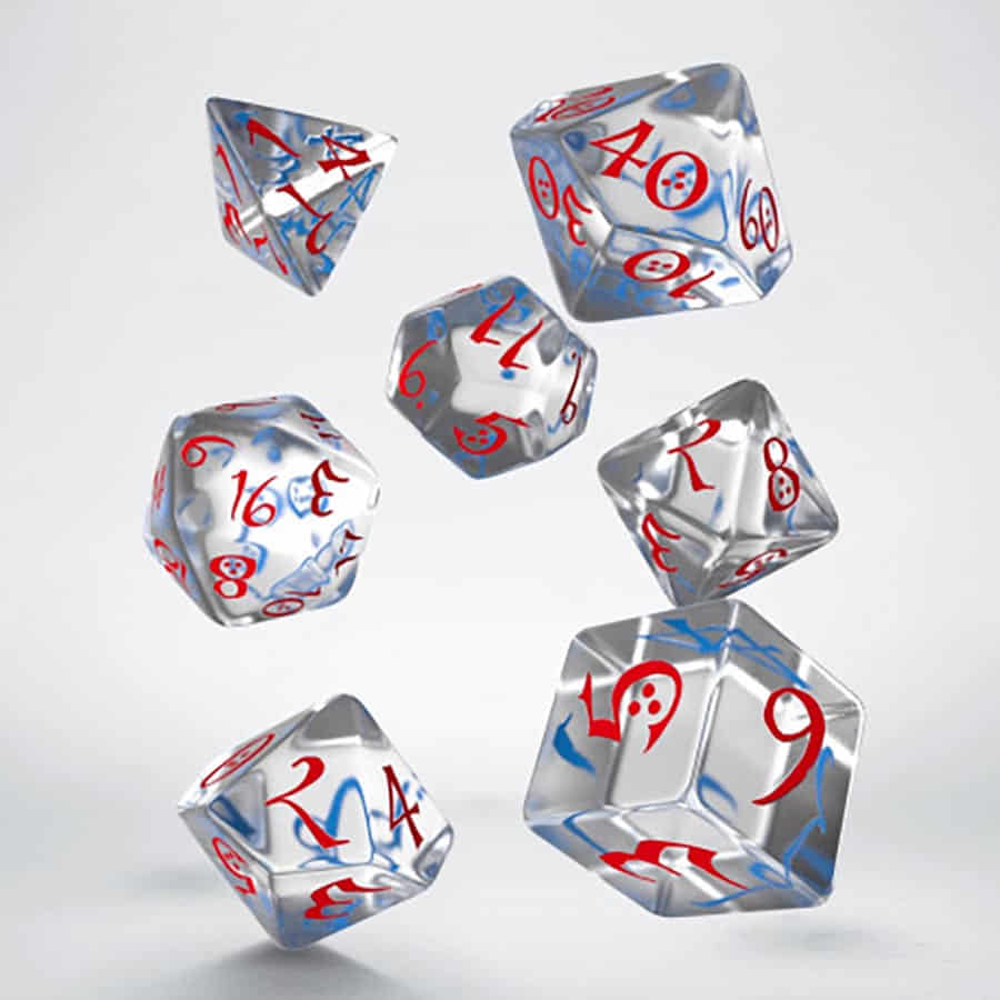 Q Workshop 7ct Classic RPG Dice Assorted Styles | Odin's Place