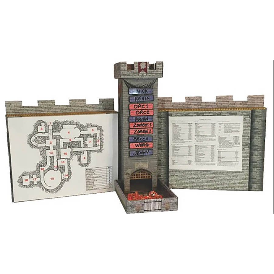 Role 4 Initiative Castle Keep Dice Tower and DM Screen Combo | Odin's Place