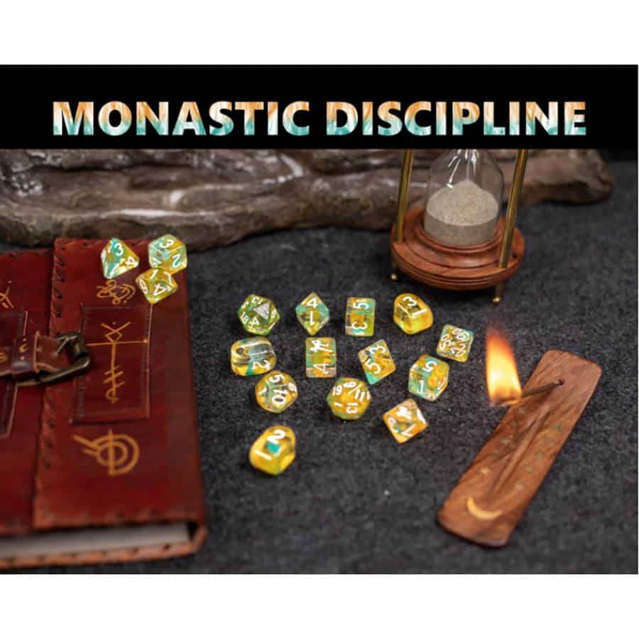 Roll 4 Initiatve Diffusion Monastic Discipline Poly 7 Sice Set | Odin's Place