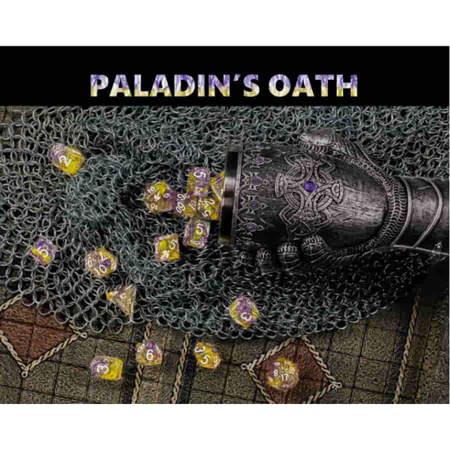 Roll 4 Initiatve Diffusion Paladins Oath Poly 7 Sice Set | Odin's Place