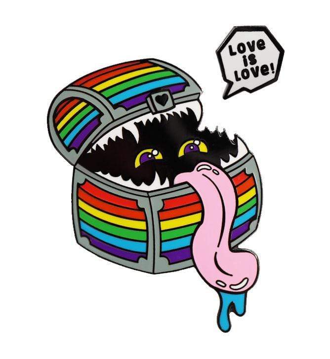 Foam Brain Pin: Rainbow Mimic | Odin's Place