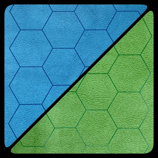 Chessex Double-Sided Megamat Blue-Green With 1 Inch Hexes | Odin's Place