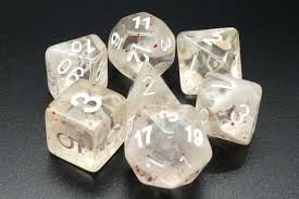 Old School Dice: Particles-Red Ice | Odin's Place