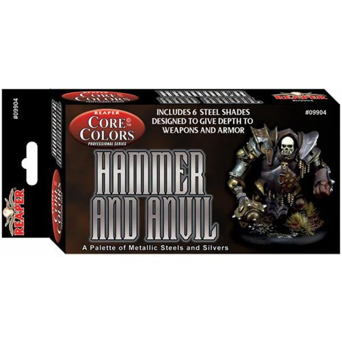Reaper FastPalette Paint Set: Hammer and Anvil - Steel Metalics (6) | Odin's Place