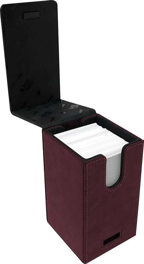 Ultra Pro Alcove Deck Box: Ruby Suede | Odin's Place