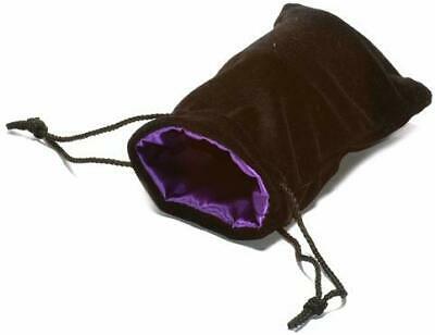 Koplow Large Dice Bag Black Velvet and Purple Satin | Odin's Place