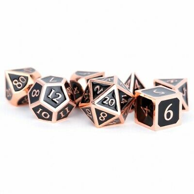 MDG Metal Copper with Black poly 7 Set | Odin's Place