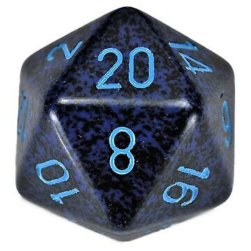 Chessex d20 34mm Speckled Cobalt | Odin's Place