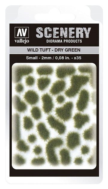 Vallejo Scenery: Wild Tuft - Dry Green (2mm) | Odin's Place