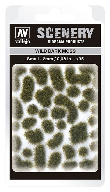 Vallejo Scenery: Wild Tuft - Dark Moss (2mm) | Odin's Place