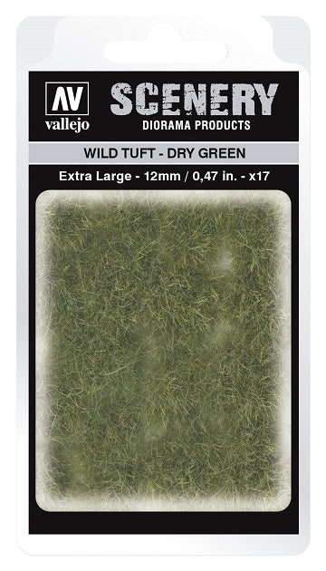 Vallejo Scenery: Wild Tuft - Dry Green (8mm) | Odin's Place