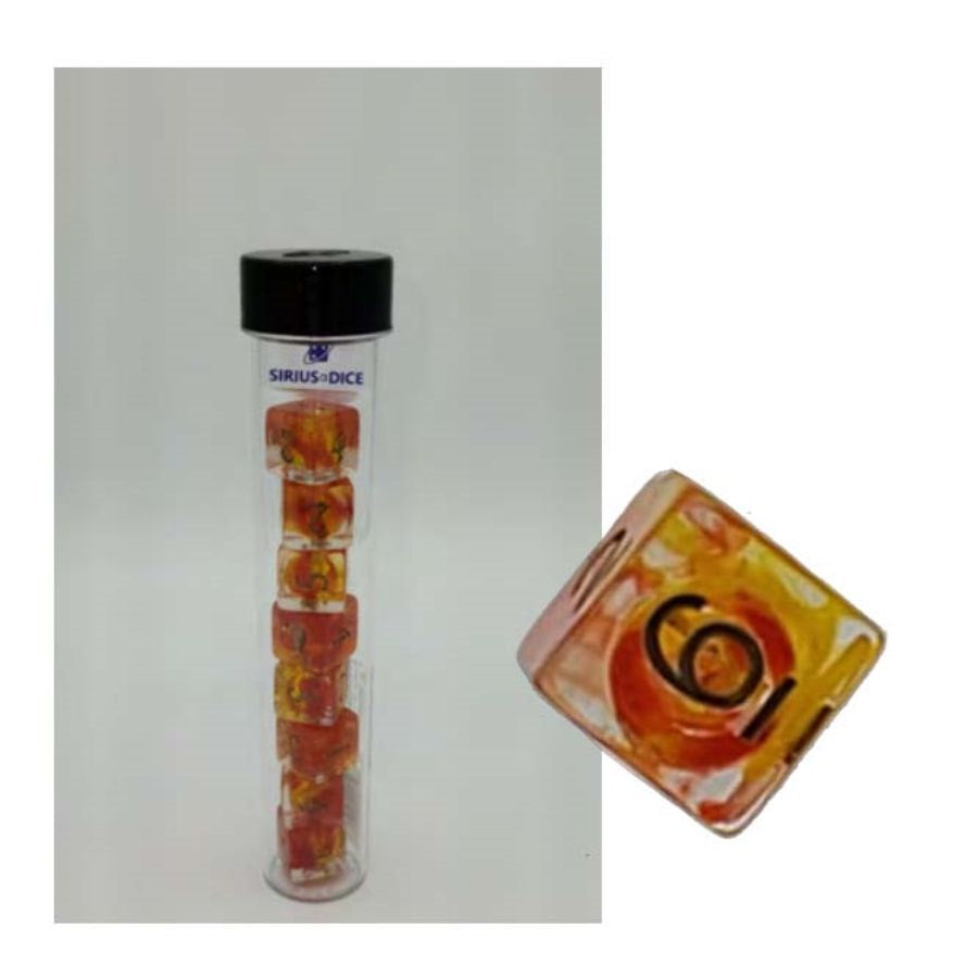 Sirius Dice D6 Set Fireball | Odin's Place