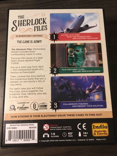 Sherlock Files: Elementary Entries | Odin's Place