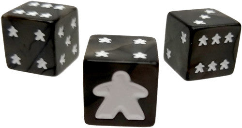 Meeple Dice Green Poly 7 Set | Odin's Place