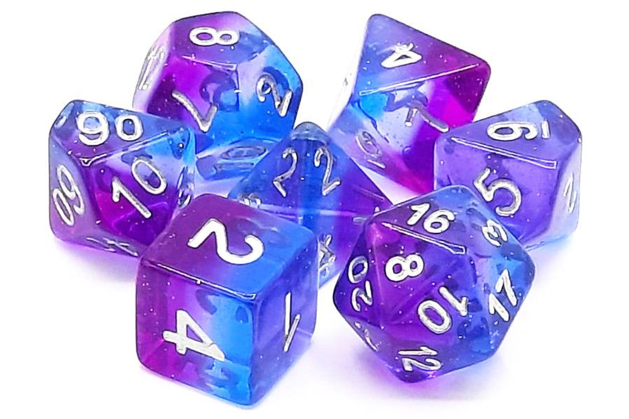 Old School Dice Gradients - Southern Lights Poly 7 Set | Odin's Place
