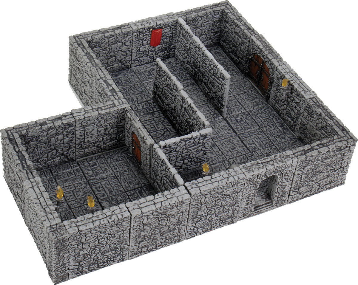 Wizkids Warlock Tiles: Dungeon Tiles II - Full Height Stone Walls Expansion | Odin's Place
