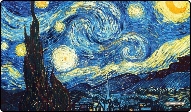 Gamermats Playmat: Starry Night Stitched | Odin's Place