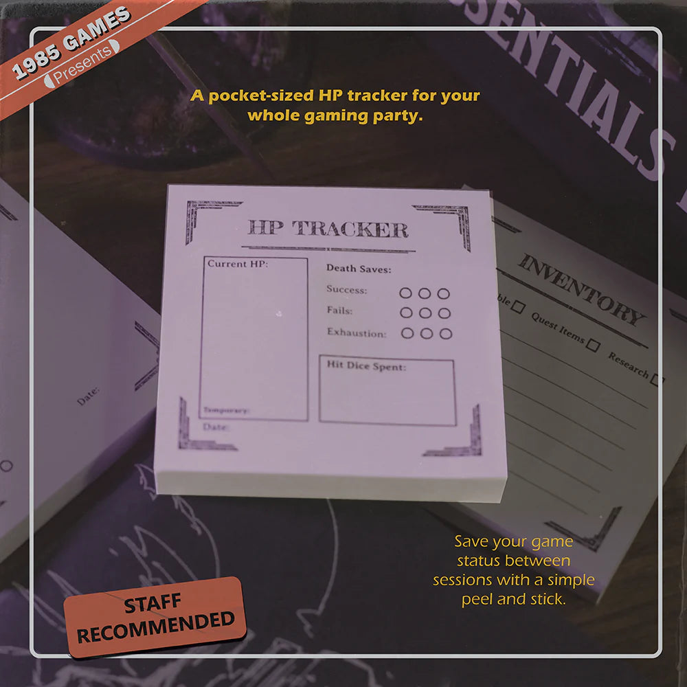 1985 Games Dungeon Sticky Notes - Hit Point Tracker 5 Pack | Odin's Place