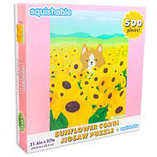 Squishable Sunflower Corgie 500 Piece Puzzle | Odin's Place