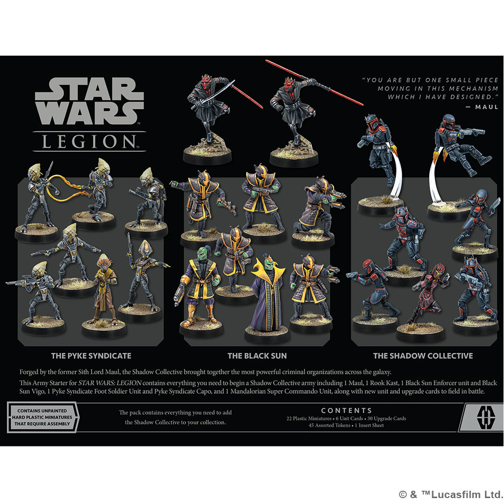 Star Wars Legion: Shadow Collective Mercenary Starter Set | Odin's Place