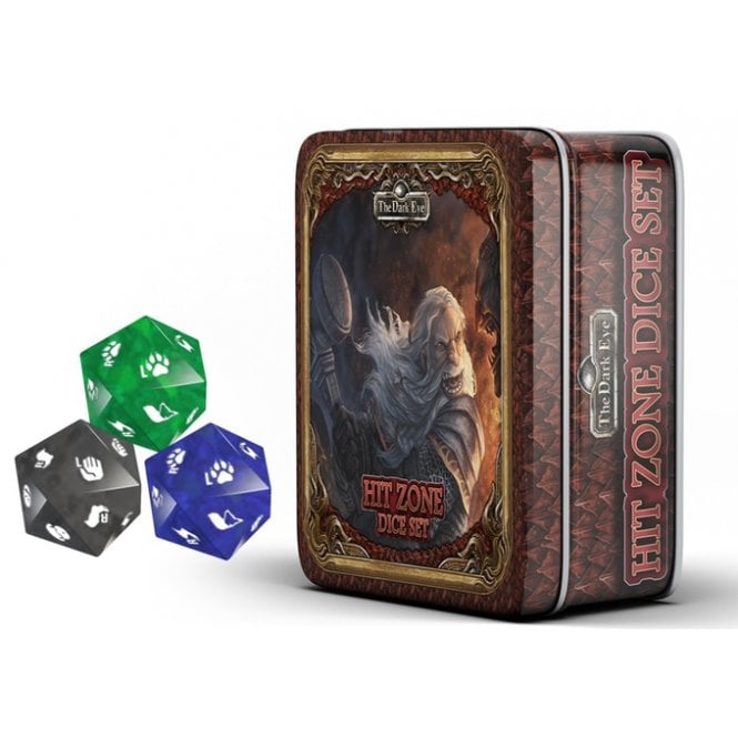 Dark Eye RPG Dice Poly 7 Set with Tin | Odin's Place