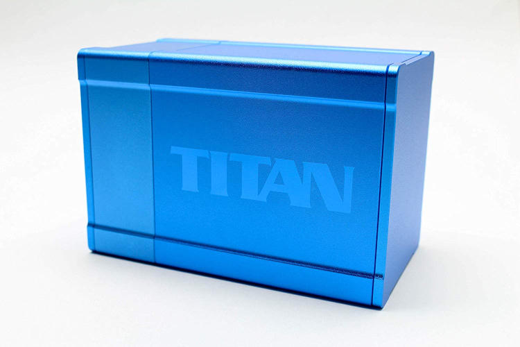 Titan Aluminum Deck Box Blue | Odin's Place