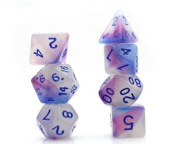Game Habit Ice Fortress Poly 7 Dice Set | Odin's Place
