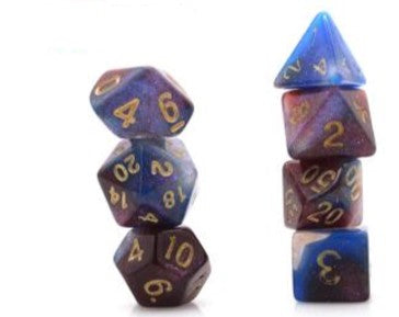 Game Habit Disco Eyeshadow Poly 7 Dice Set | Odin's Place