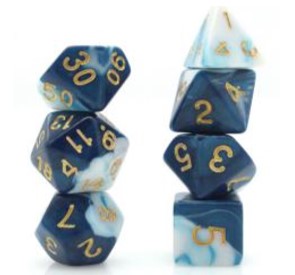 Game Habit Rip Curl Poly 7 Dice Set | Odin's Place