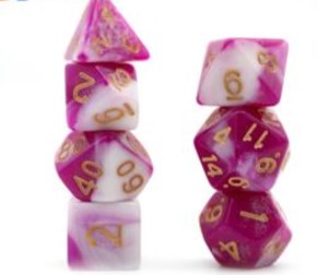 Game Habit Hubba Double Yum Poly 7 Dice Set | Odin's Place