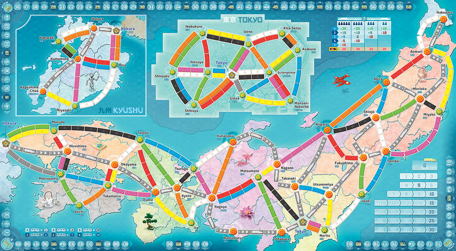 Ticket to Ride Japan and Italy Map Collection | Odin's Place