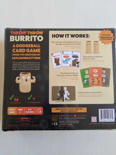 Throw Throw Burrito | Odin's Place